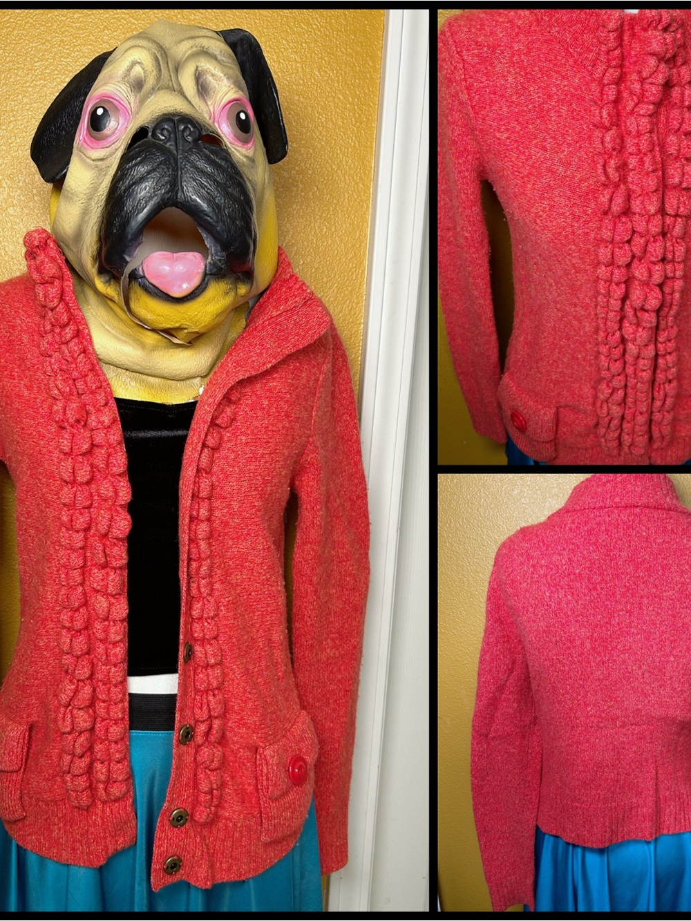 Cutesy, ANTHROPOLOGIE, MOTH, ruffle cardigan!!